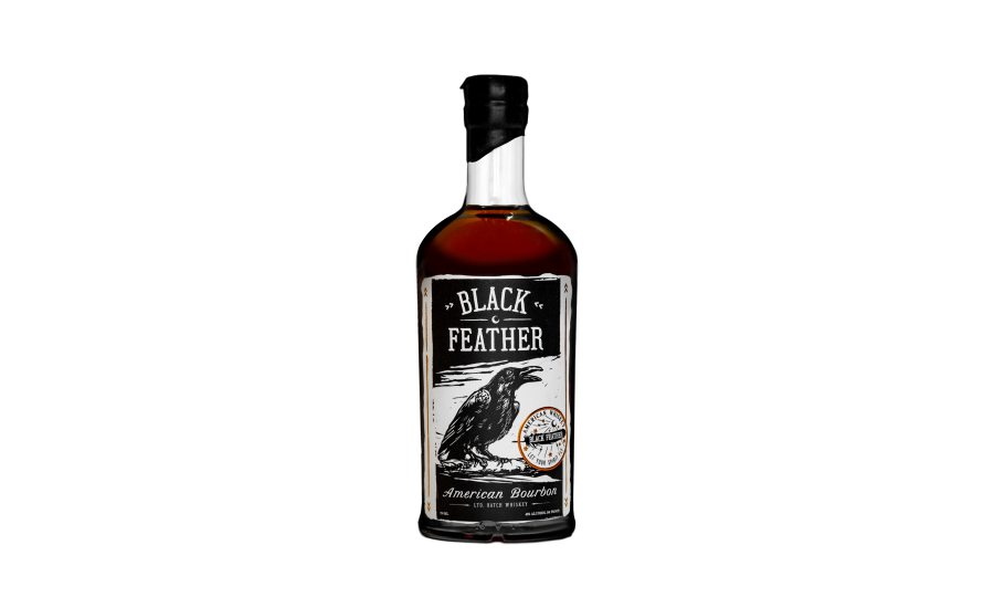 Black Feather Whiskey - Whiskey Feather (900x550), Png Download