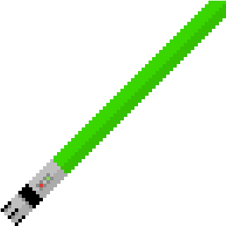 Lightsaber - Pixel Art. 