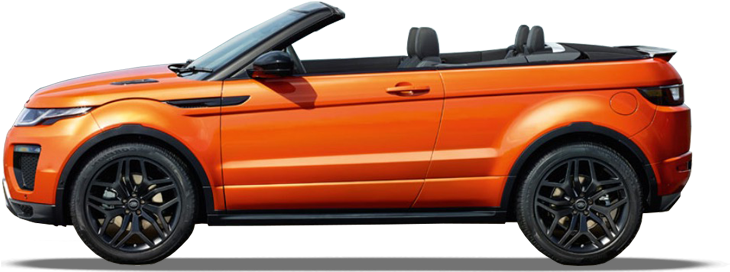 Range Rover Evoque Convertible - Land Rover Evoque Convertible Png (800x325), Png Download
