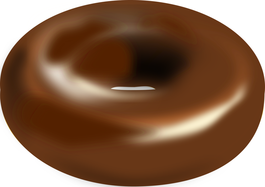 Chocolate Donut Clipart (600x424), Png Download