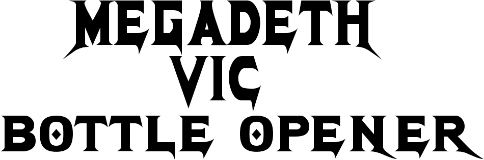 Megadeth Font And Megadeth Logo - Megadeth Font (982x344), Png Download