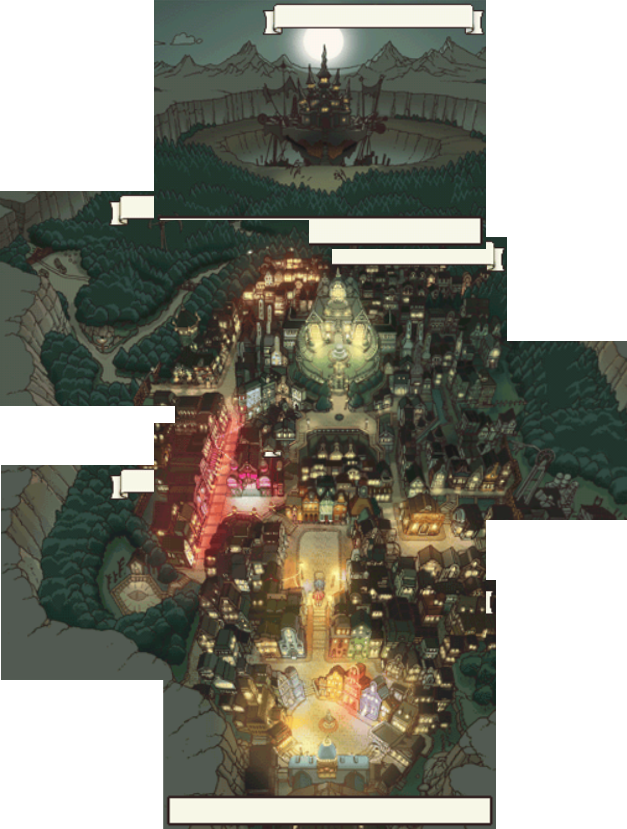 Map Of Folsense - Professor Layton Folsense Map (627x829), Png Download