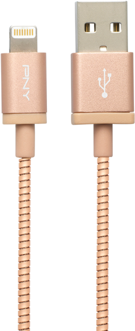 /data/products/article Large/706 20160526142259 - Pny Charge & Sync - Lightning Cable - Rose Gold (800x800), Png Download