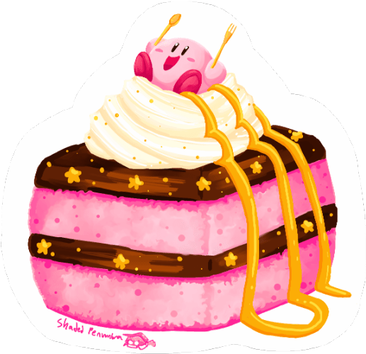 Kirby Deserts By Shadedpenumbra - Drawing (540x540), Png Download