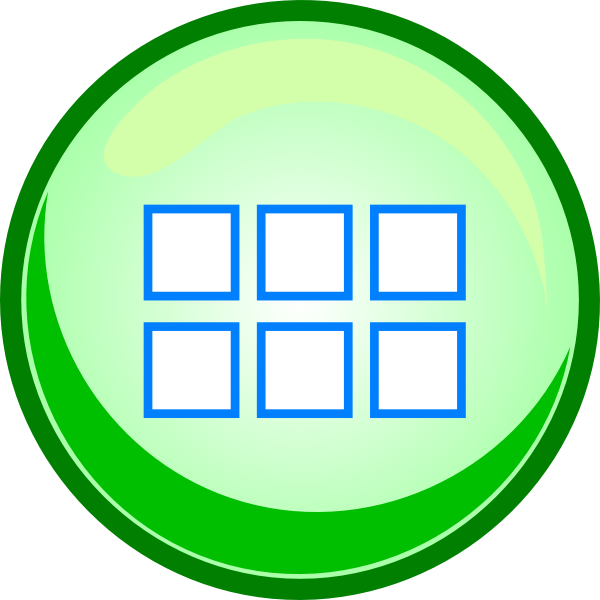 Menu Green Button Clip Art - Free Menu Button Images Png (600x600), Png Download