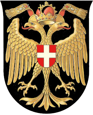 Old Coat Of Arms Of Vienna With The Imperial Double- - Vienna Throw Blanket (318x392), Png Download
