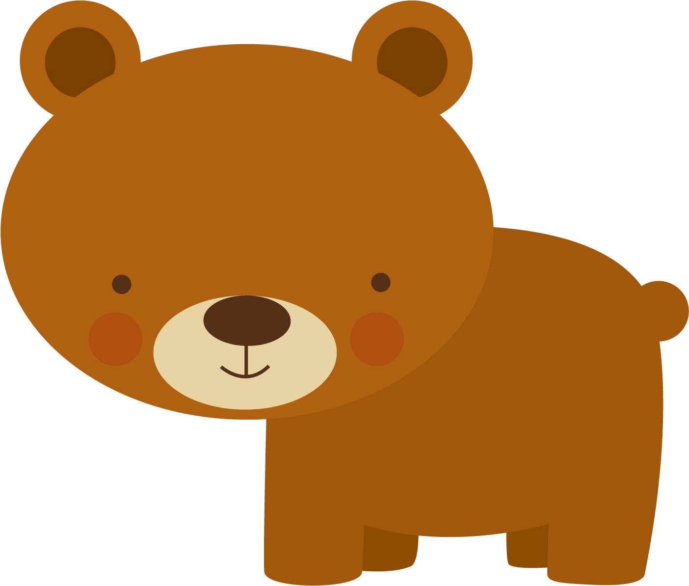 E Agora José, Bear Party, Silhouette, Zoo Book, Template, - Bear Safari Png (1500x1500), Png Download