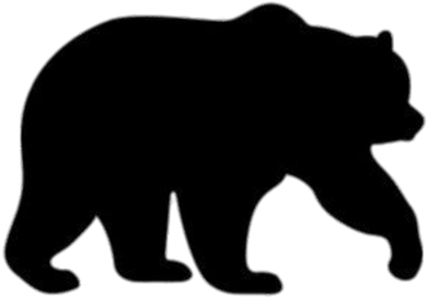 Bear Silhouette (400x400), Png Download