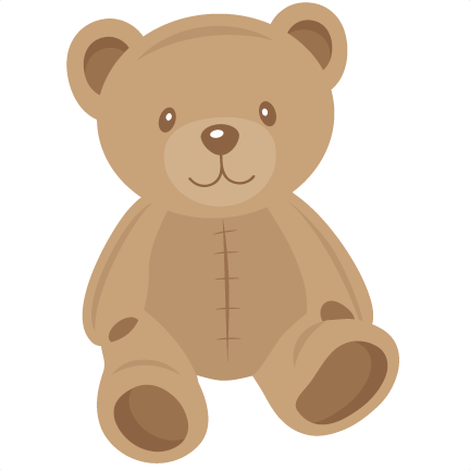 Teddy Bear Silhouette Png - Sitting Teddy Bear Drawing (432x432), Png Download
