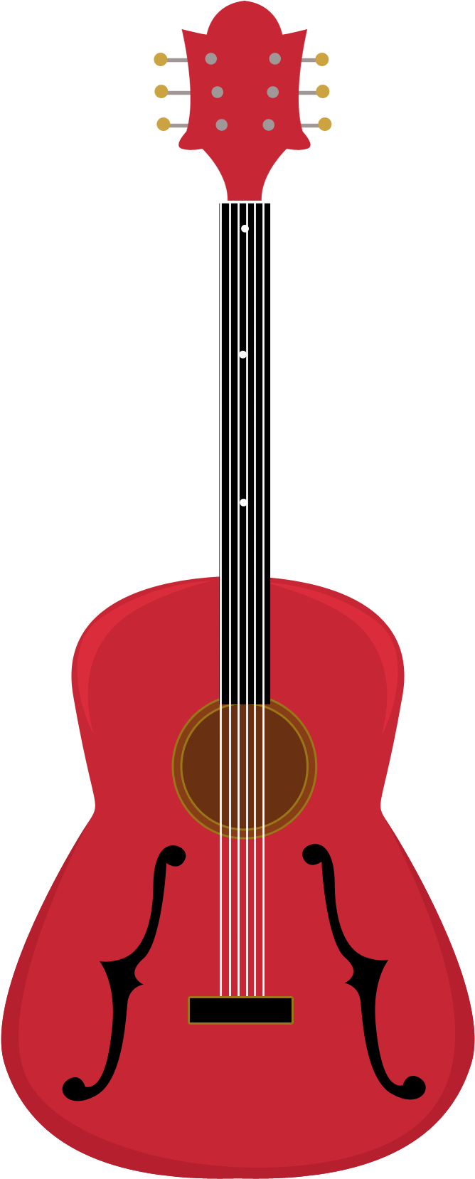 Musician Clipart Air Guitar - Pink Guitar Clipart (1200x1800), Png Download