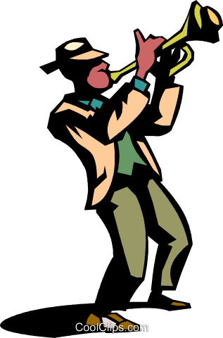 Jazz Musician Royalty Free Vector Clip Art Illustration - Jazz Musician Clip Art (317x480), Png Download
