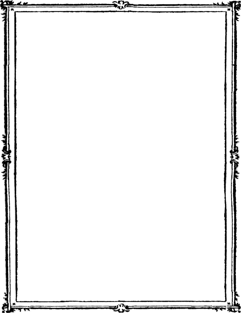 Black Frame Photos Peoplepng - Frame Border Png Black (791x1024), Png Download