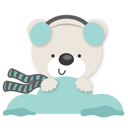 Polar Bear Set Svg Scrapbook Cut File Cute Clipart - Transparent Png Cute Bear Clipart (432x432), Png Download