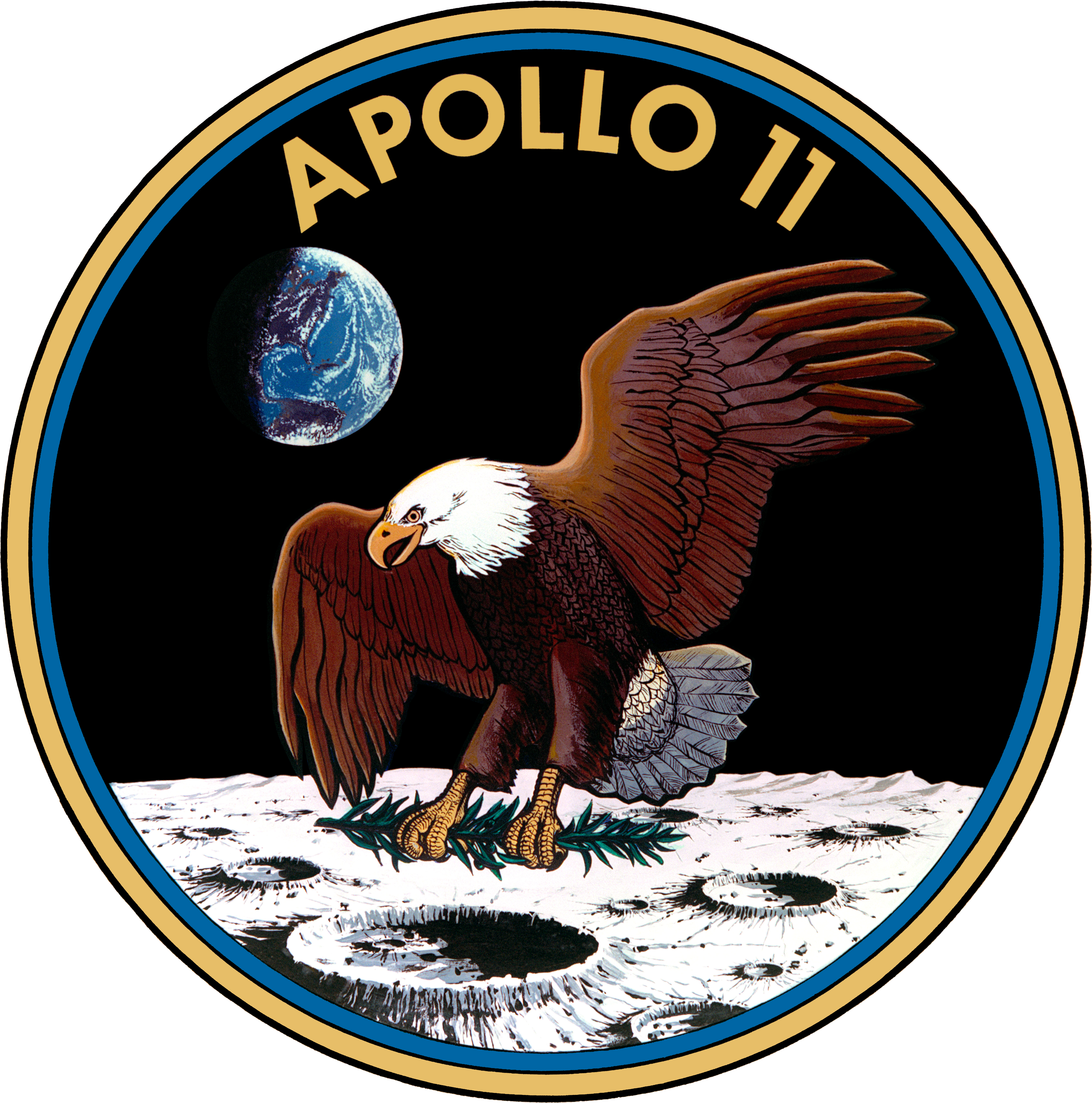 Apollo 11 Insignia (5380x5432), Png Download