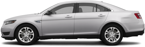Ingot Silver Metallic - Ford Taurus 2017 Black New (500x256), Png Download