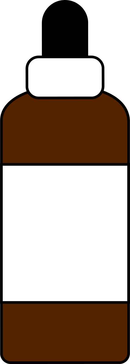 Png - Oil Dropper Bottle Clip Art (428x1200), Png Download