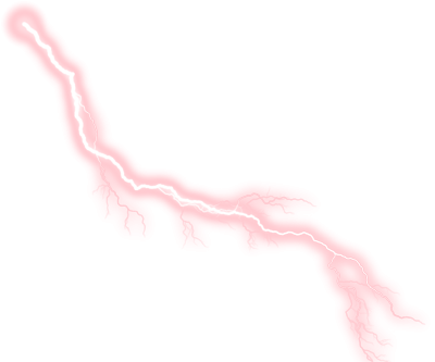 Vector Effect Lightning - Red Lightning No Background (400x333), Png Download