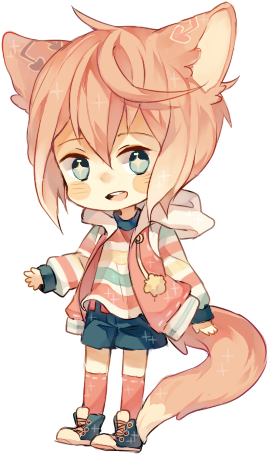 Rerolune By Maria Elena Lopez - Manga Anime Boy Chibi (288x468), Png Download