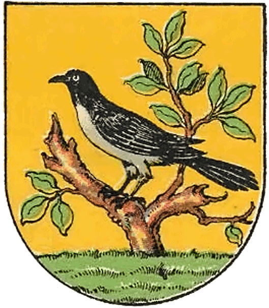 Aut Alservorstadt Coa - Magpie Coat Of Arms (546x628), Png Download