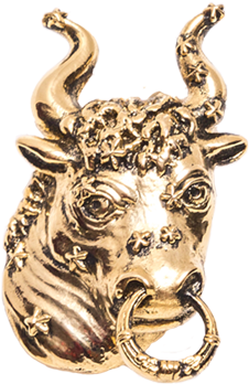 Taurus Lapel Pin (593x897), Png Download