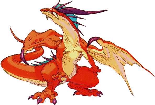 Dragon - Ryu Breath Of Fire Dragon (592x404), Png Download