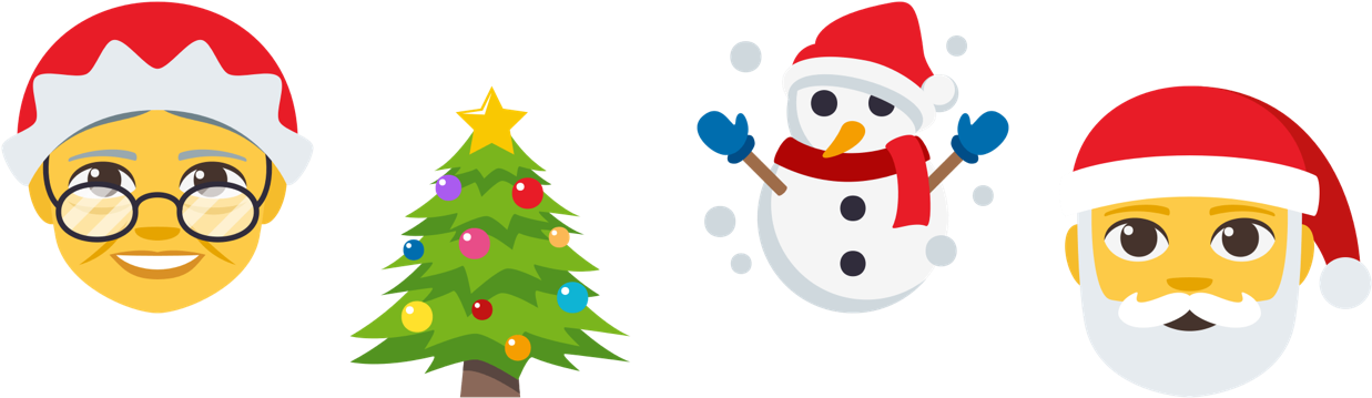 Christmas Themed Emojis Still Available For Gold Level - Emoji Domain (1400x400), Png Download