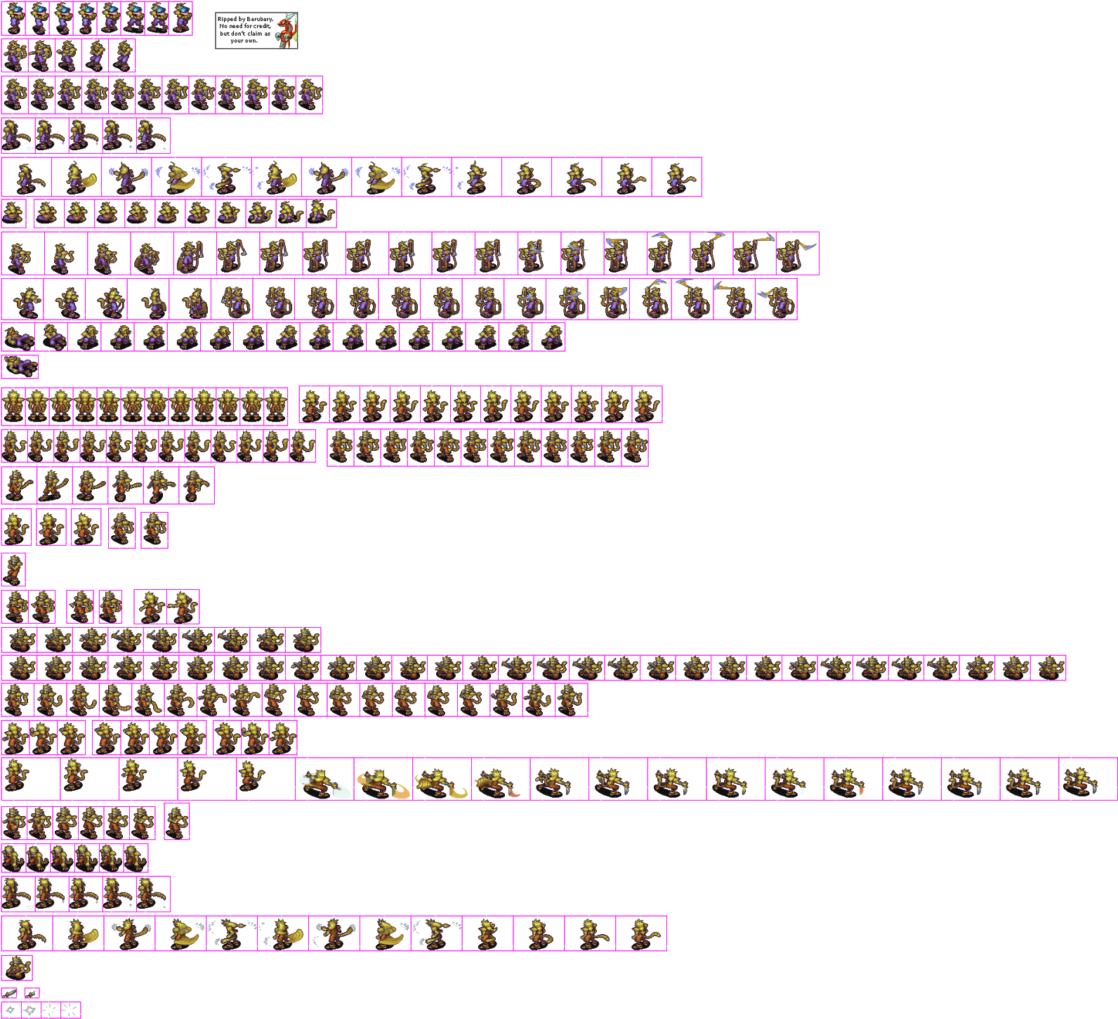 Barubary's Sprites, Modified By Me (1600x1461), Png Download