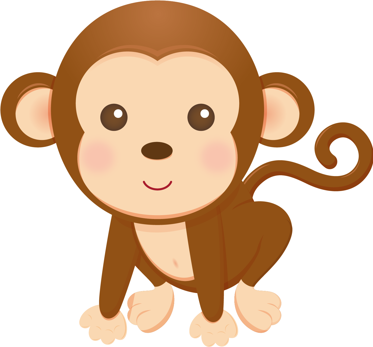 Clipart Transparent Child Infant Clip Art Transprent - Monkey Clip Art For Kids (1500x1500), Png Download