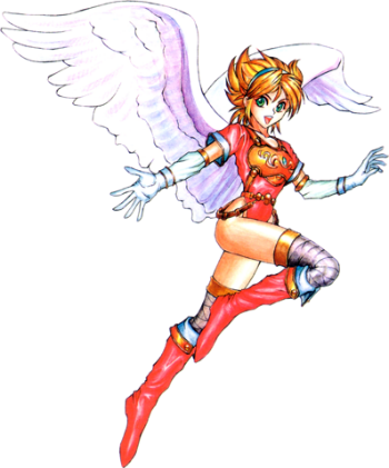 Nina - Nina Breath Of Fire 1 (350x421), Png Download