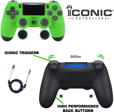 Ps4 Pro High Performance Lvl - New Sony Dualshock 4 V2 Jet Black Controller Ps4 (500x500), Png Download