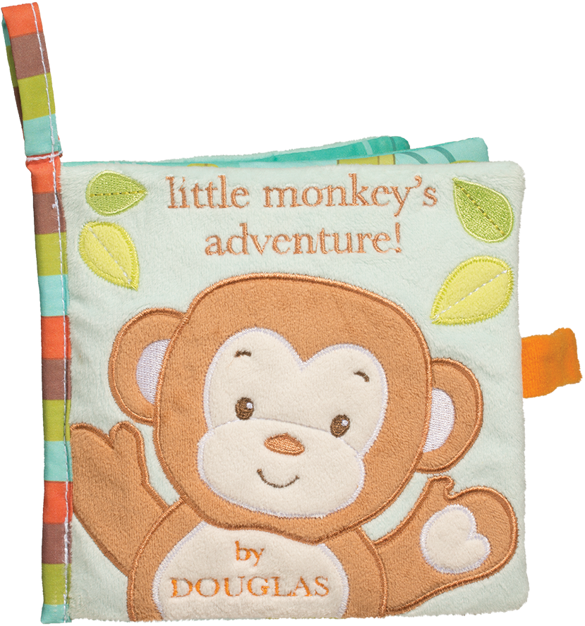 Douglas Baby Monkey Soft Activity Book - Book Monkey Baby (1000x1000), Png Download