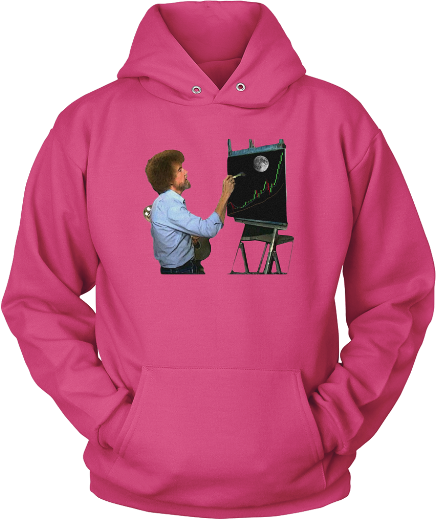 Bob Ross Crypto Night Painting Hoodie - Favorite Hockey Players - Mine Call Me Dad (1024x1024), Png Download