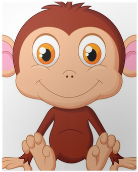 Baby Monkey Monkey Animated (400x400), Png Download