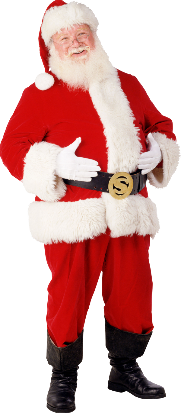 Santa Claus Png Free Download - Santa Claus Real Png (600x1367), Png Download