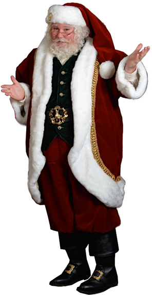 Real Santa Png - Real Santa Claus Transparent Png (307x586), Png Download