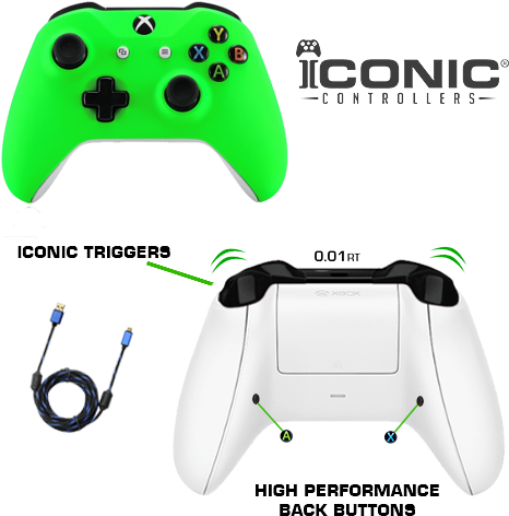 Home / Esports Modded Controller / Xbox One S - Green Xbox One S Controller (500x500), Png Download