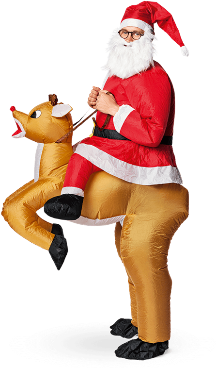 The Best Inflatable Santa Suit - Christmas (800x800), Png Download