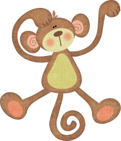 Resultado De Imagen Para Baby Monkey Dibujo - Monkey Baby Shower Invitations With Ultrasound (400x465), Png Download