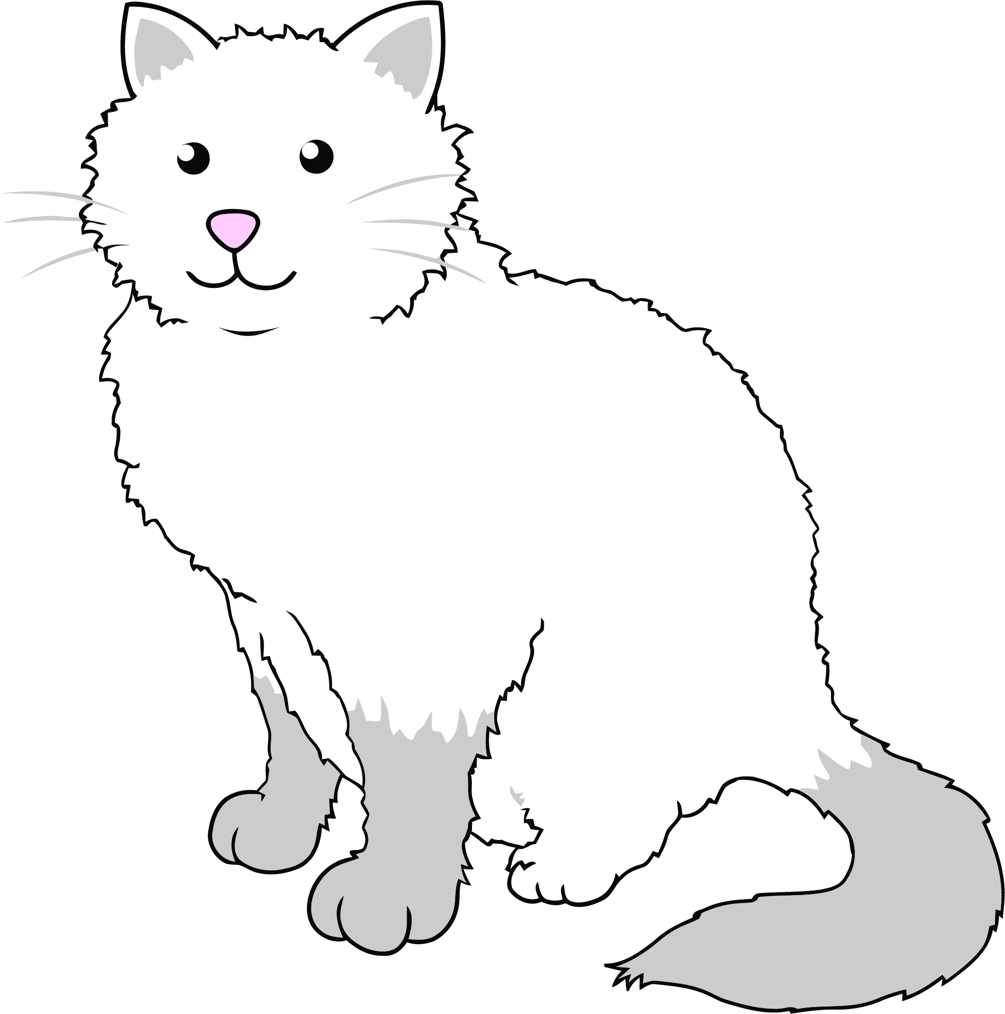 Cartoon Cat Clipart Png - Portable Network Graphics (2027x2046), Png Download