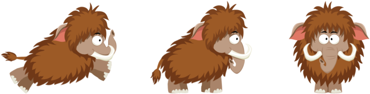 Baby Mammoth - Drawing (800x299), Png Download