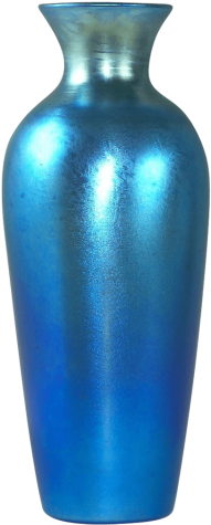 Free Png Vase Png Images Transparent - Blue Iridescent Glass Vase (480x480), Png Download