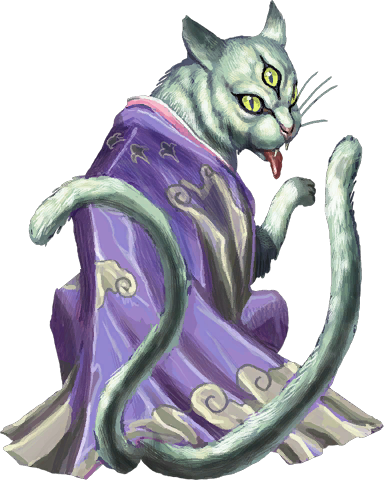 Devil Cat - Cartoon (384x480), Png Download