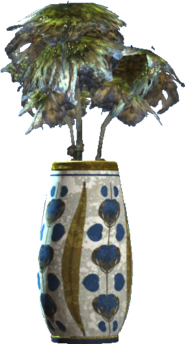 Floral Rounded Vase - Fallout 4 Flower Vase (605x570), Png Download
