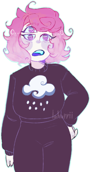 I Finally Drew @photovoltaick 's Persona Hibiscus - Cartoon (500x736), Png Download