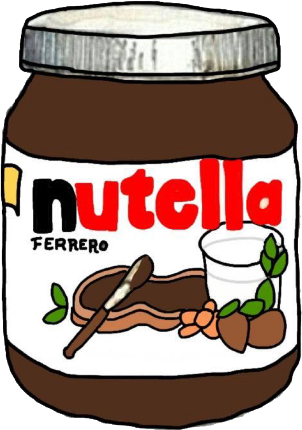 Report Abuse - Nutella Transparent (1024x1426), Png Download