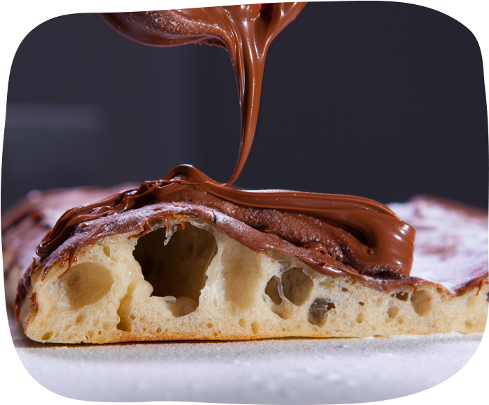 Nutella Pizza - Chocolate (800x680), Png Download