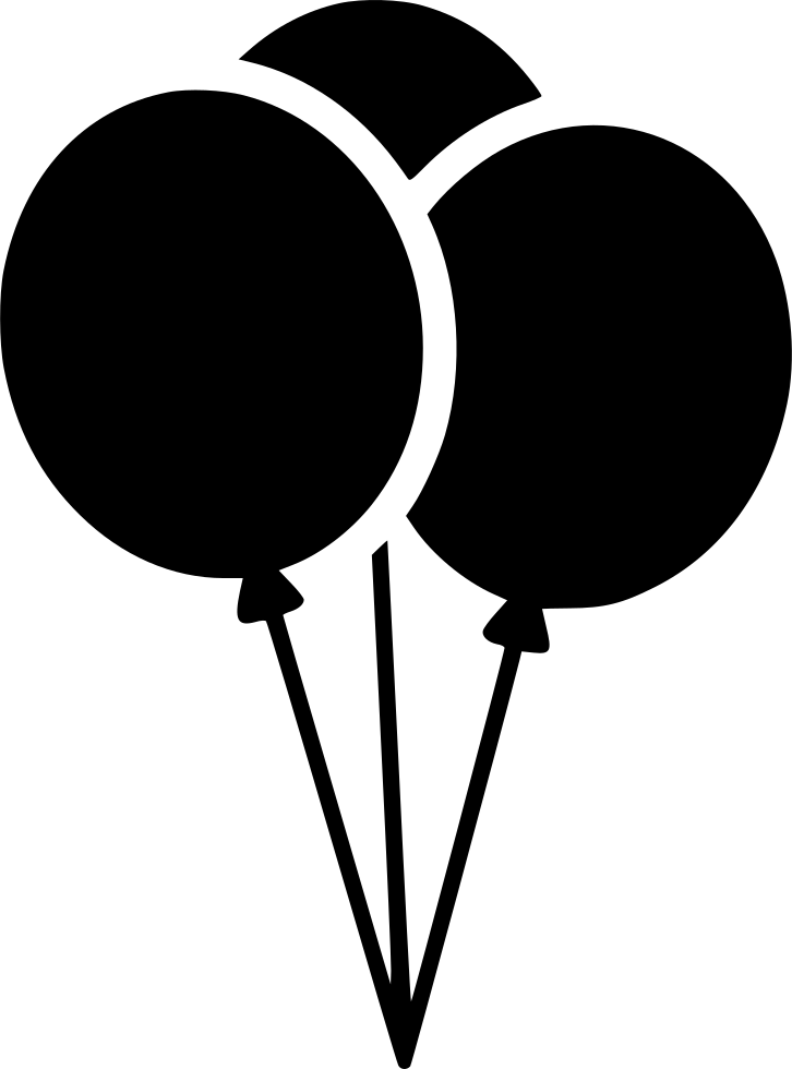 Balloons Svg Png Icon Free Download - Balloons Icon Png (726x980), Png Download