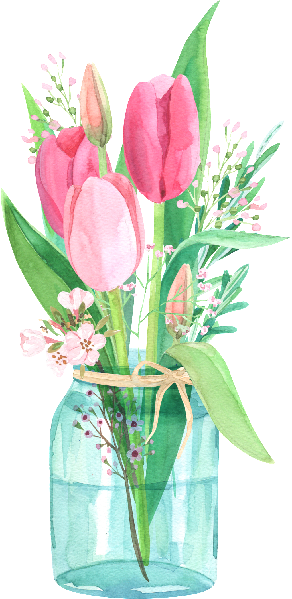Transparent Vase Png - Hoa Tu Lip (1024x2101), Png Download