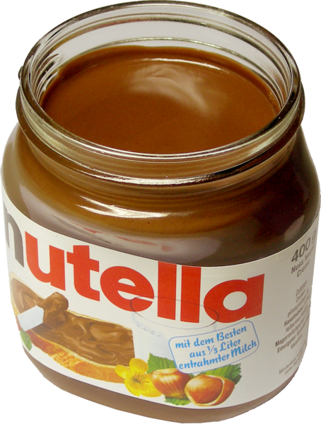 Nutella Is The Best Thing Ever - Nutella Opened (454x599), Png Download