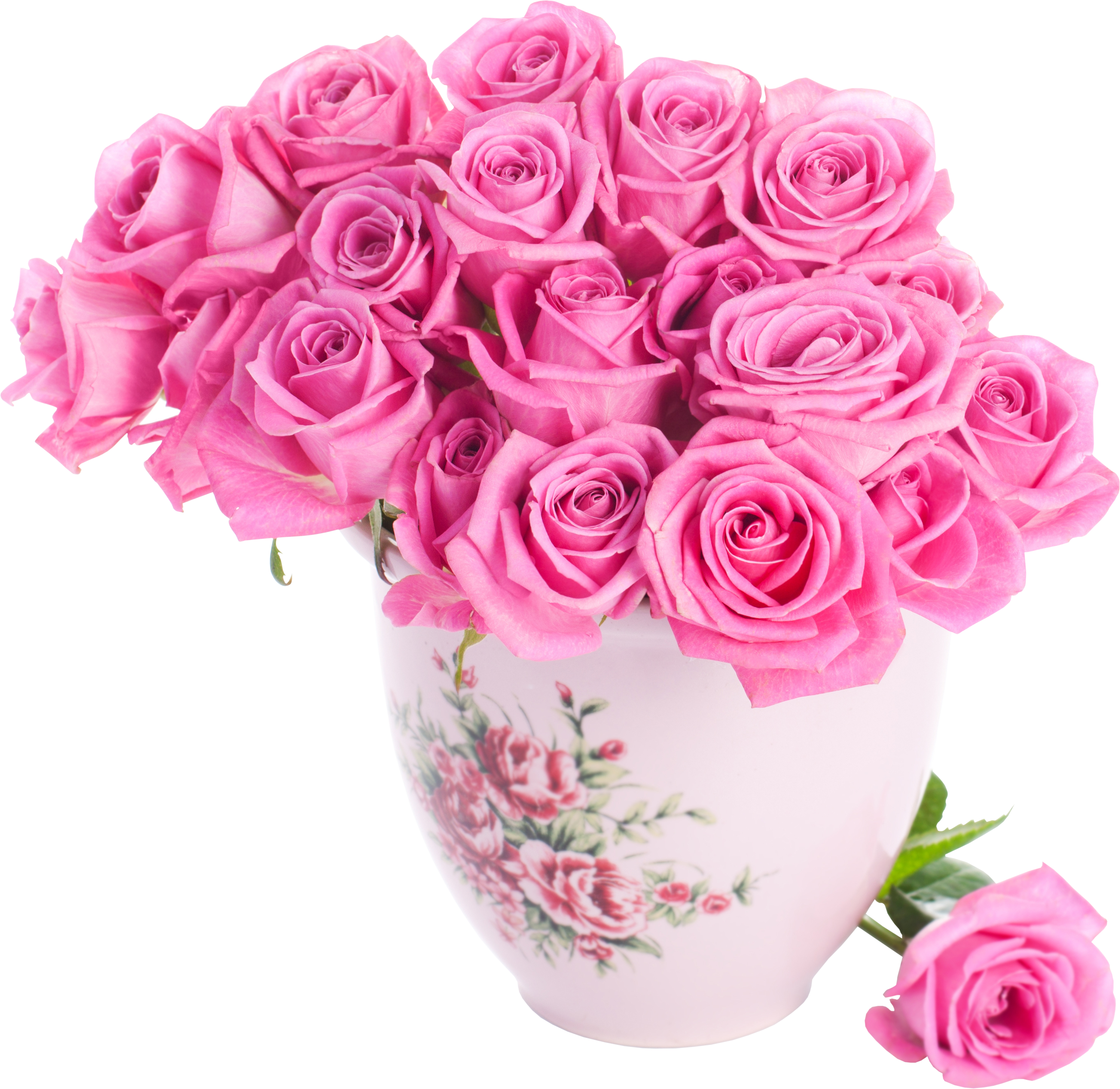 Beautiful Flower Vase With Flowers Png Download - Gracias Por Tan Hermoso Mensaje (1736x1688), Png Download